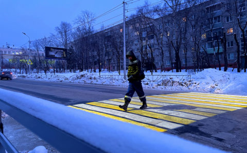 Ночью пешеходов в центре Хабаровска будет видно издалека