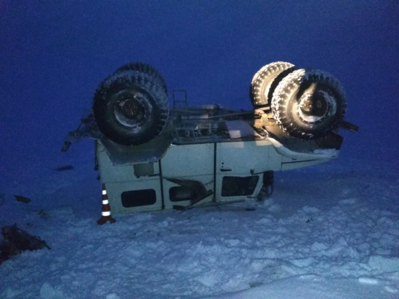 При опрокидывании снегоболотохода на Чукотке погибла женщина