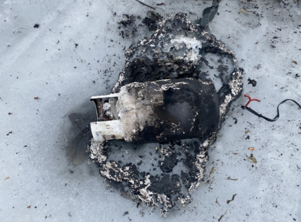 Пожар на льду Красноярского водохранилища унёс жизни двух рыбаков