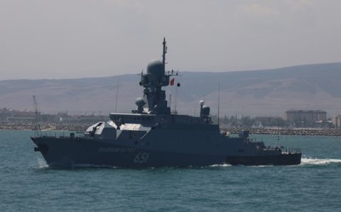 Ракетные корабли Каспийской флотилии выйдут в море для стрельб