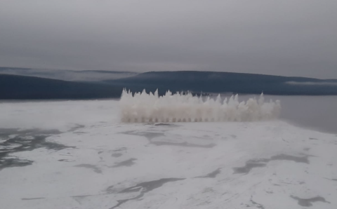 Вода покинула затопленное село Хоринцы в Якутии