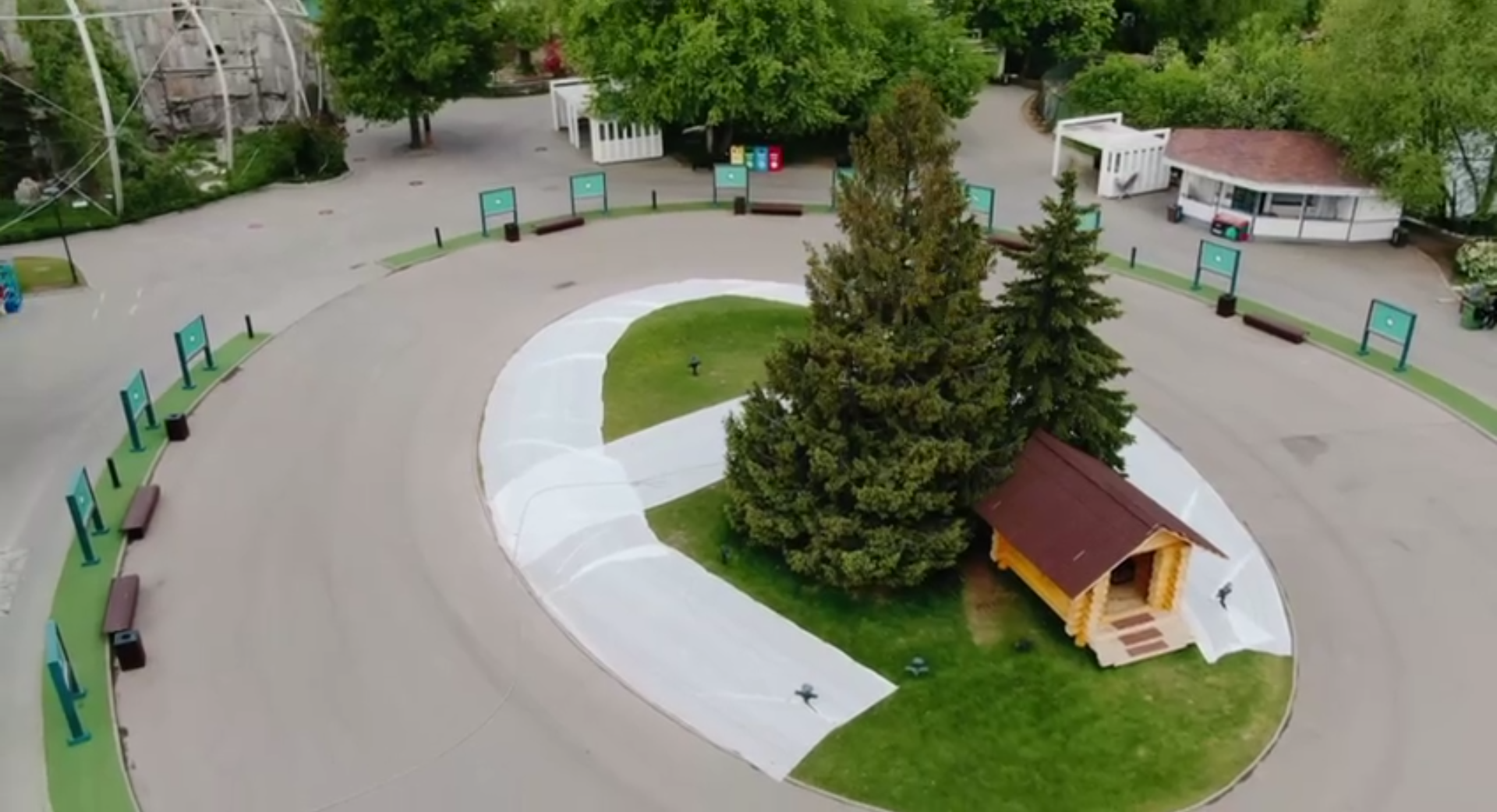 Московский зоопарк показали с высоты птичьего полёта