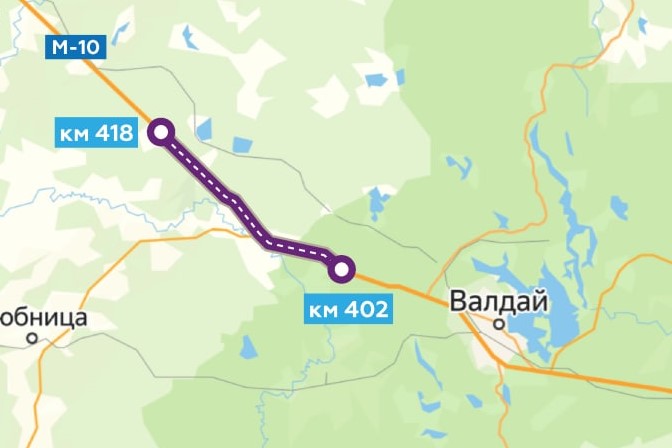 Трассу М-10 в Новгородской области расширят до четырех полос