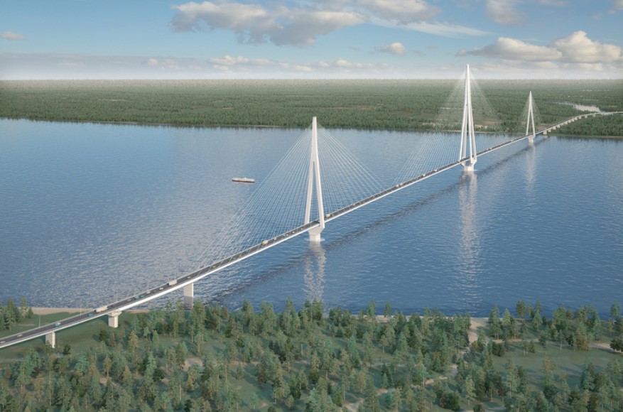 На госэкспертизу подали проект строительства Ленского моста в Якутии