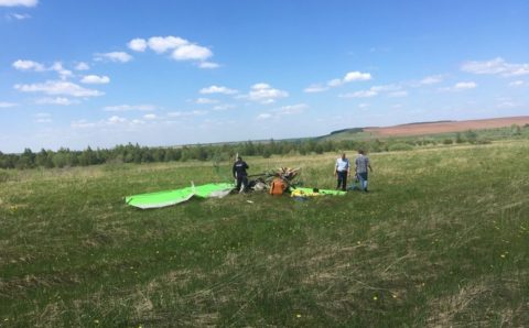 В Татарстане погиб пилот самодельного дельтаплана