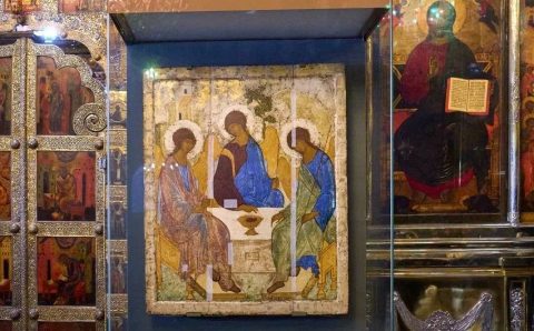 Икону «Троица» впервые после Октябрьской революции привезли в Троице-Сергиеву лавру