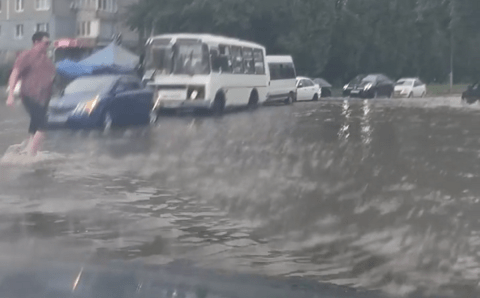 Мощный ливень затопил Нижний Новгород