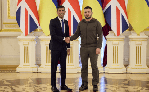 Новоизбранный премьер-министр Великобритании Сунак посетил Украину