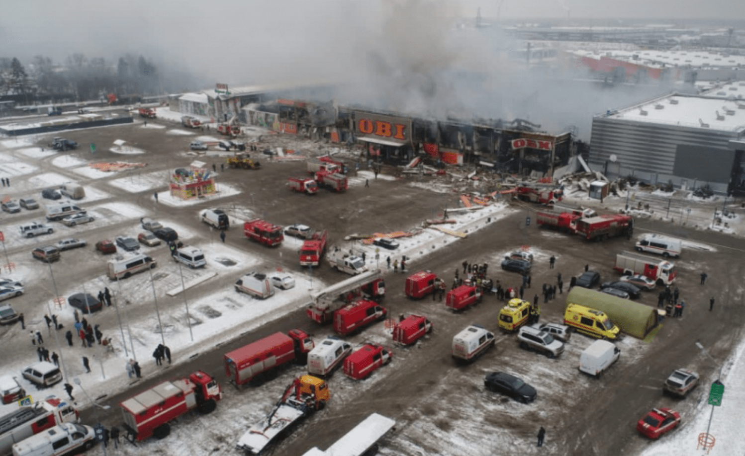 СК России: пожар в подмосковном ТЦ «Мега Химки» начался из-за сварочных работ