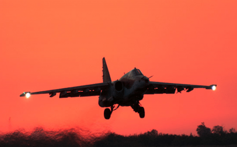 Российский военный самолёт упал в Белгородской области