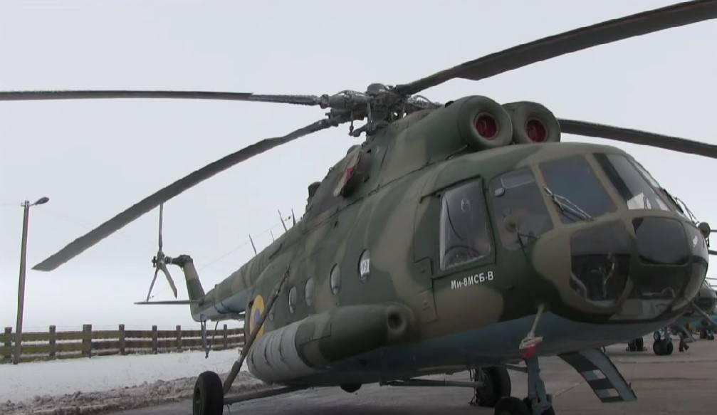 Украинский вертолёт Ми-8 сбили ВС РФ в районе Харьковской области
