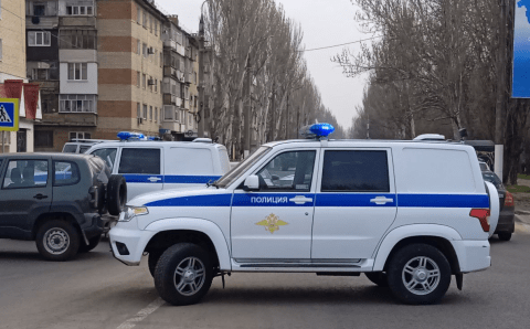 Полицейский пострадал при взрыве в Мелитополе