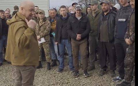 Евгений Пригожин провел встречу с новобранцами ЧВК «Вагнер»