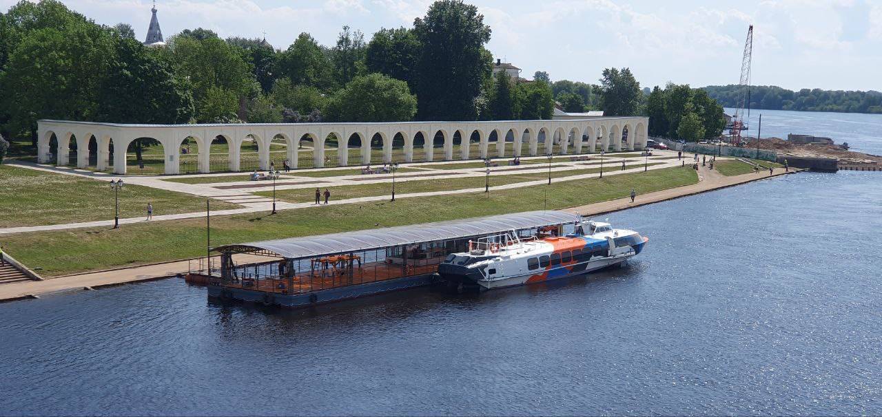 В Великом Новгороде впервые за 30 лет запустили регулярный водный маршрут до Взвада