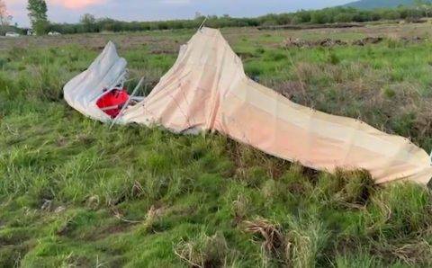 В Комсомольске-на-Амуре разбился пилот самодельного мотопараплана