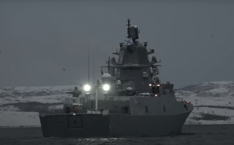 Экипаж фрегата «Адмирал Горшков» вернулся с военно-морских учений в Североморск