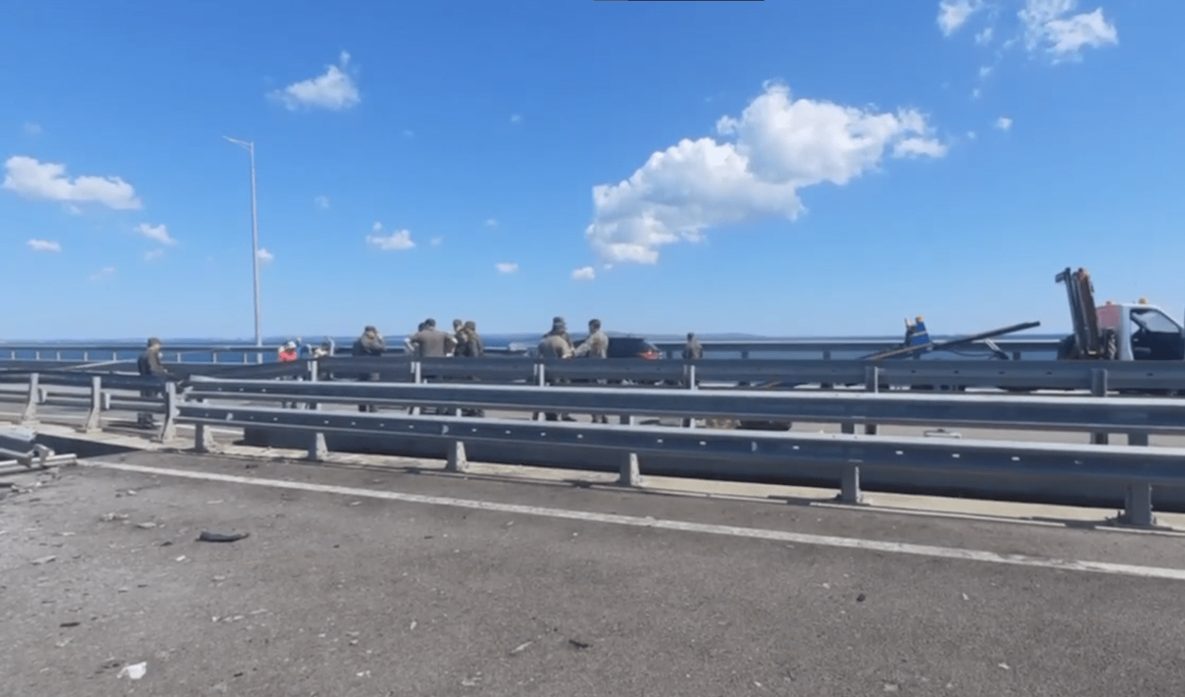 Следственный комитет выложил видео с последствиями теракта на Крымском мосту