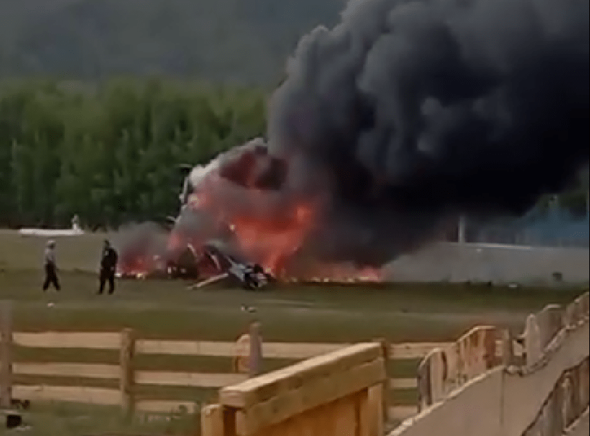 Многоцелевой вертолёт Ми-8  потерпел крушение при заходе на посадку в Республике Алтай