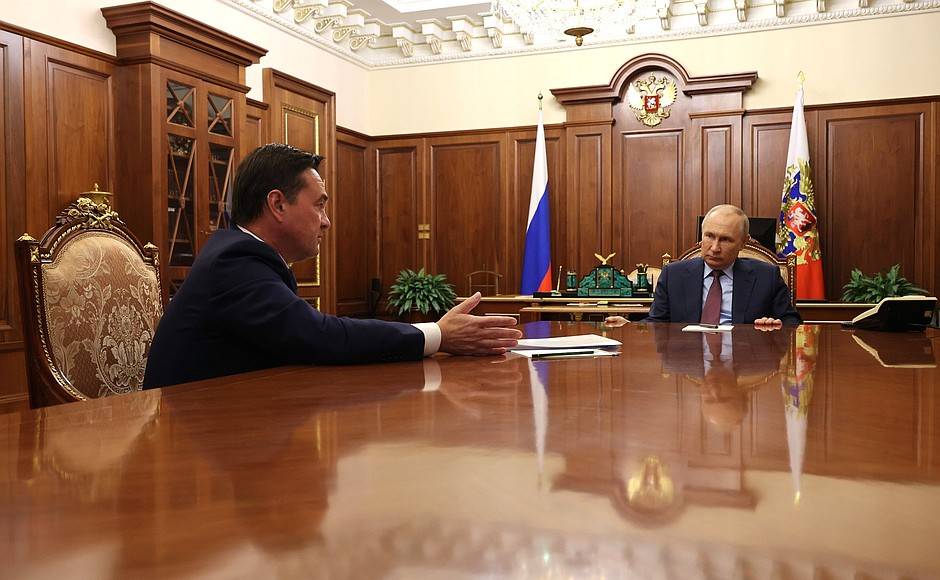 Президент встретился с подмосковным губернатором Воробьёвым