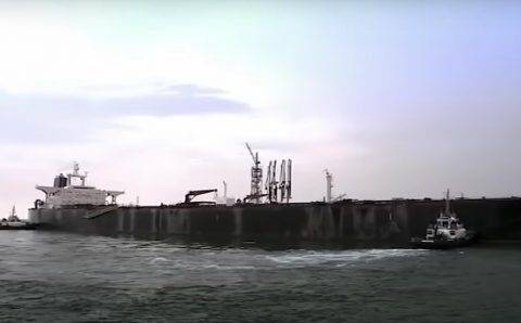 Росморречфлот отложил установку пластыря на повреждённый в Керченском проливе танкер «Сиг»