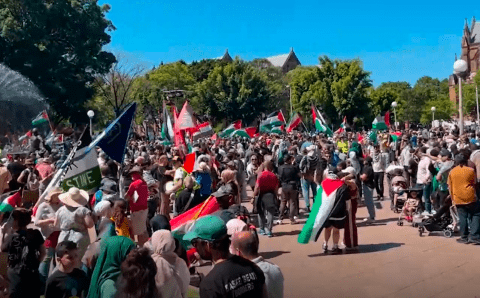 В Сиднее порядка 14 тысяч человек вышли на митинг поддержать Палестину