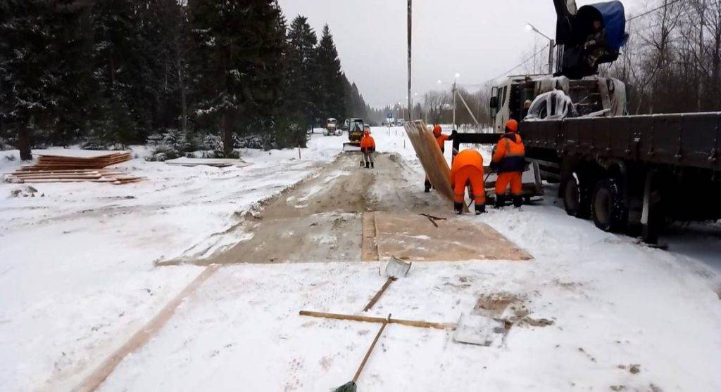 В Подмосковье расчистили проезд к будущей главной новогодней елке страны