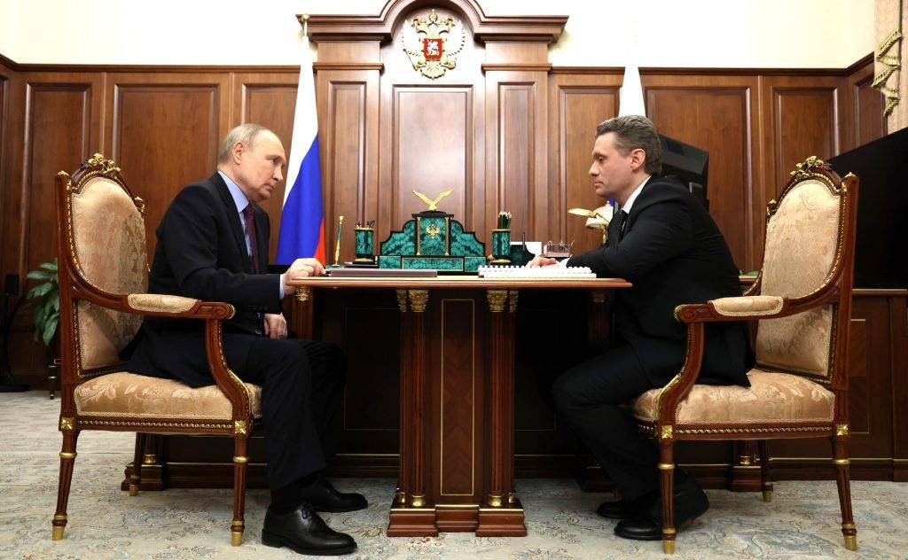 Президент России провел встречу с главой Вологодской области Филимоновым
