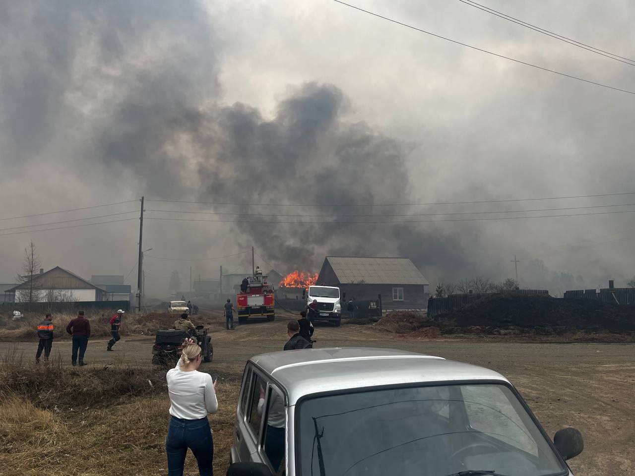 Из-за «страшного пожара» в Братском районе Иркутской области ввели режим ЧС