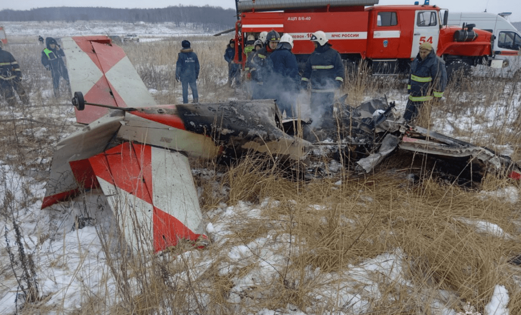Двухместный самолет разбился в Кстовском районе Нижегородской области