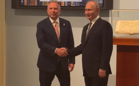 В президентской библиотеке начались переговоры Путина и Уиткоффа