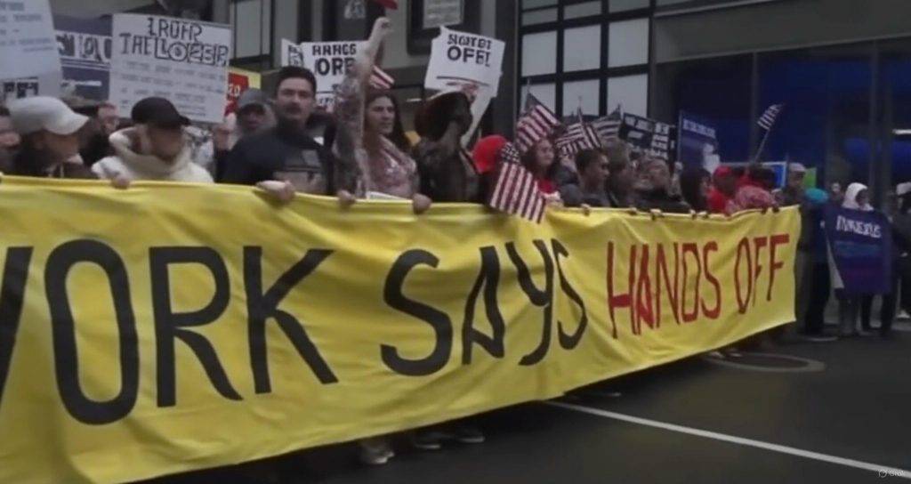 В США и Европе прошли многомиллионные протесты против политики Трампа
