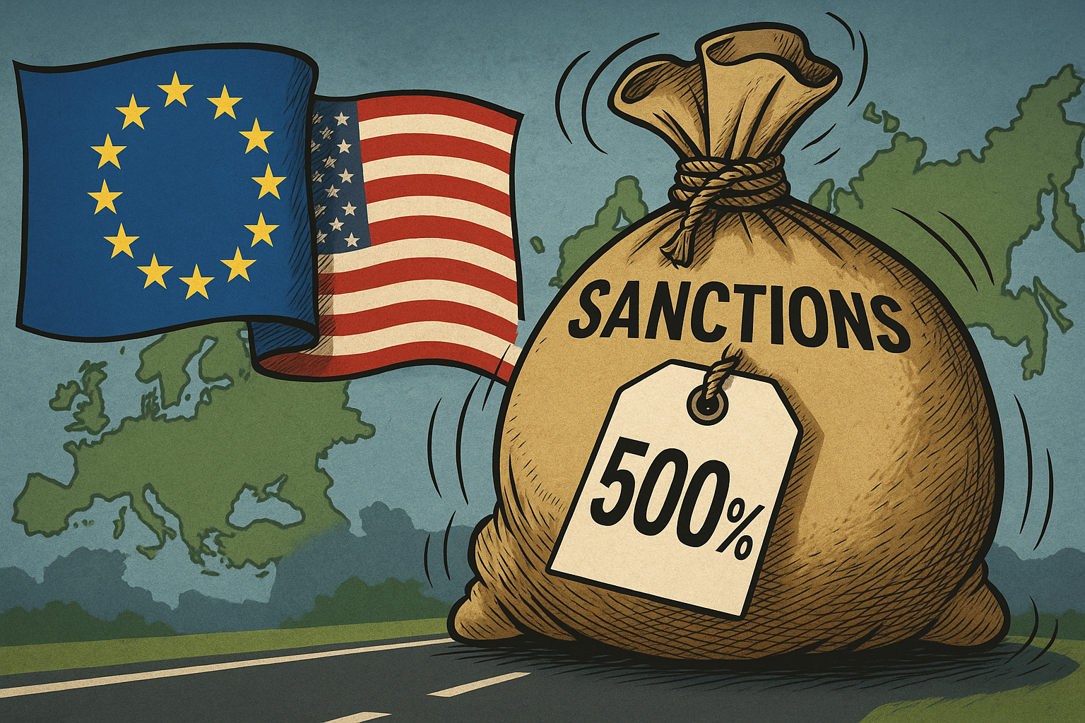 Как СМИ 500-процентные пошлины против России «обнаружили»