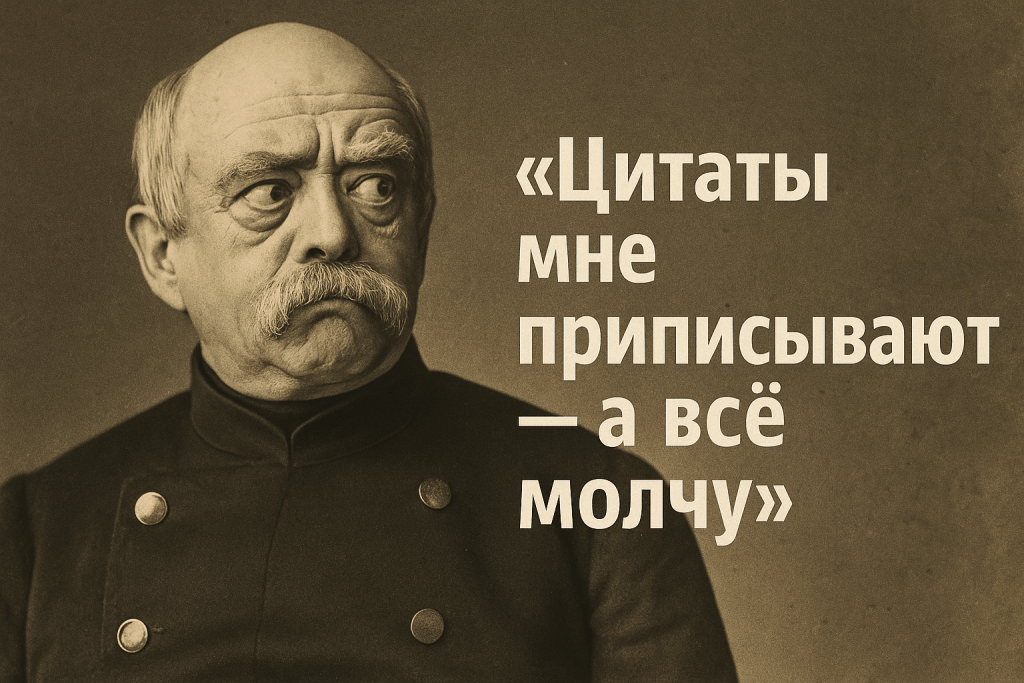 Историк Мединский приписал Бисмарку фразу, которую тот никогда не произносил