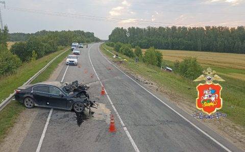 Водитель BMW погубил себя и ребенка в ДТП под Зарайском