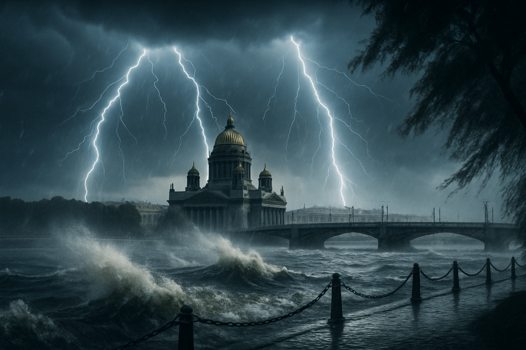 На Петербург надвигается шторм