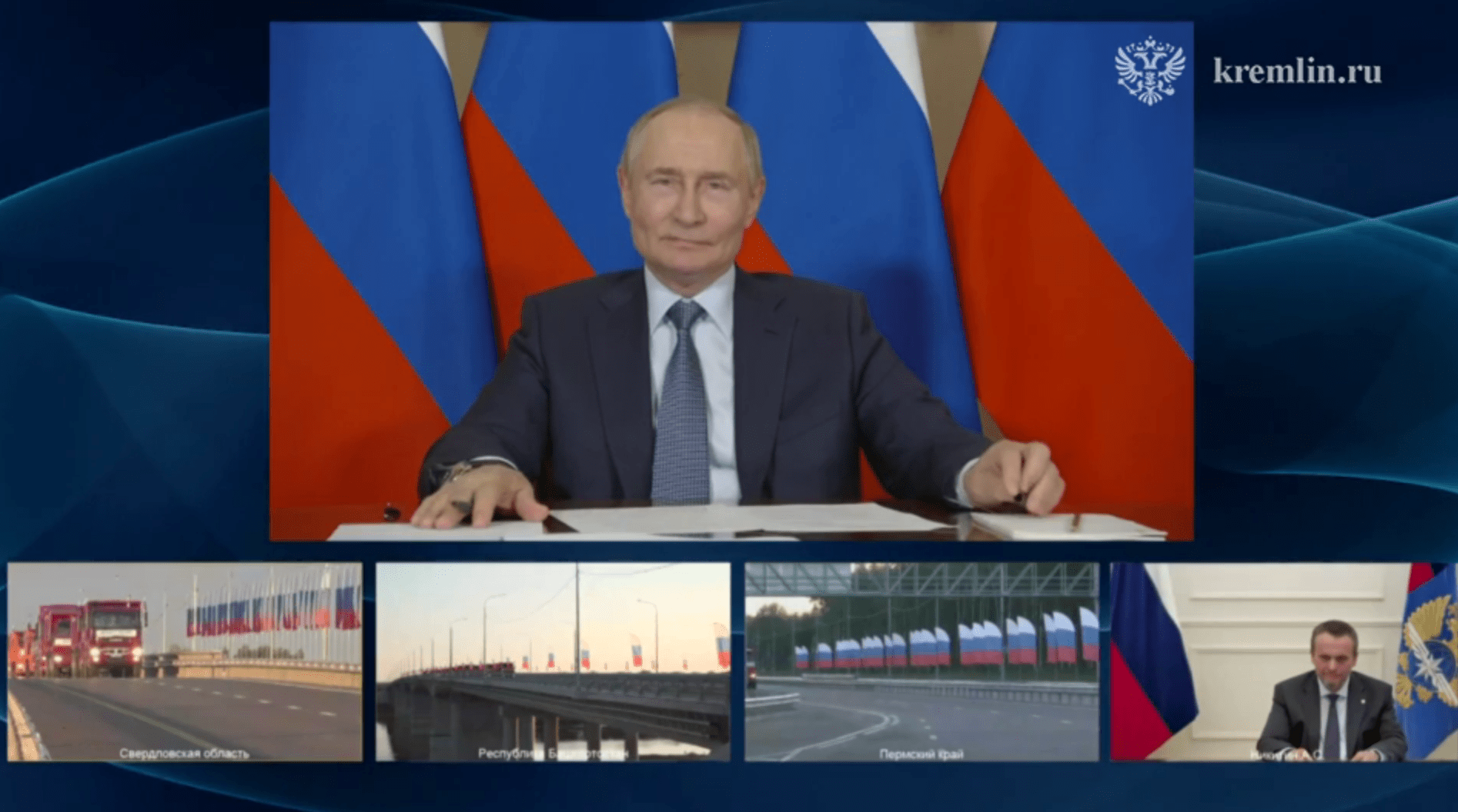 Путин открыл участок трассы М-12 от Башкирии до Свердловской области