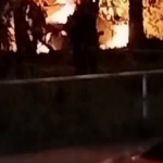 В Киеве вспыхнули пожары после мощных взрывов