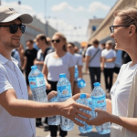 В ЦППК рассказали, где в Москве из-за жары раздают бесплатно воду