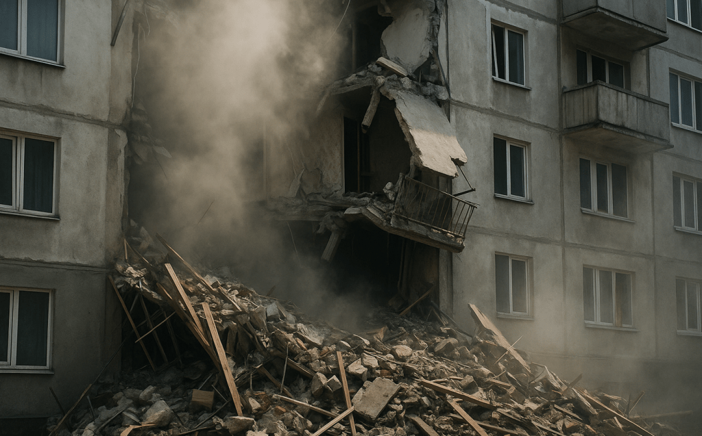 После Ершова взрыв в многоэтажном доме прогремел в Курске