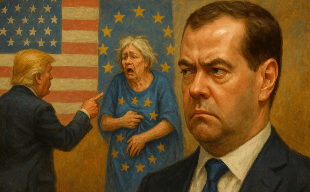 Европу «размазали» — Медведев раскритиковал новую сделку с США