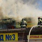 МЧС сообщило о 14 пострадавших при пожаре на рынке в Волгограде
