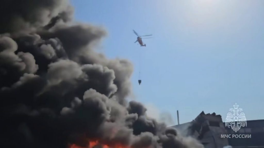 Пожар на складе в Балашихе локализовали на 4000 «квадратах»