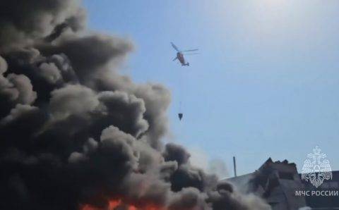 Пожар на складе в Балашихе локализовали на 4000 «квадратах»
