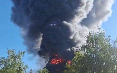 Пожар в Балашихе охватил 4000 «квадратов», его тушат вертолетами