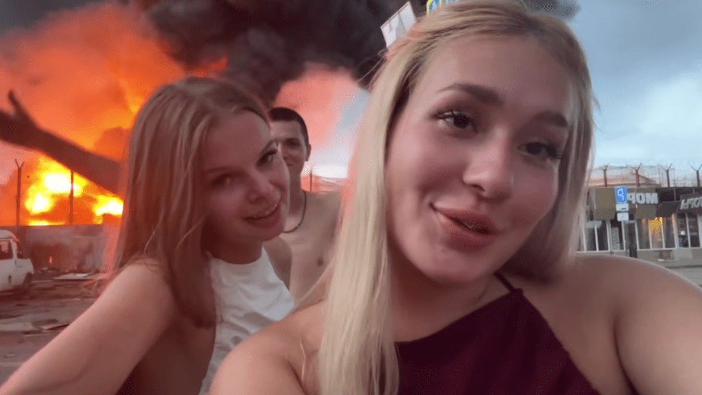 В Сочи задержали тиктокеров, снявших «весёлое видео» на фоне горящей нефтебазы
