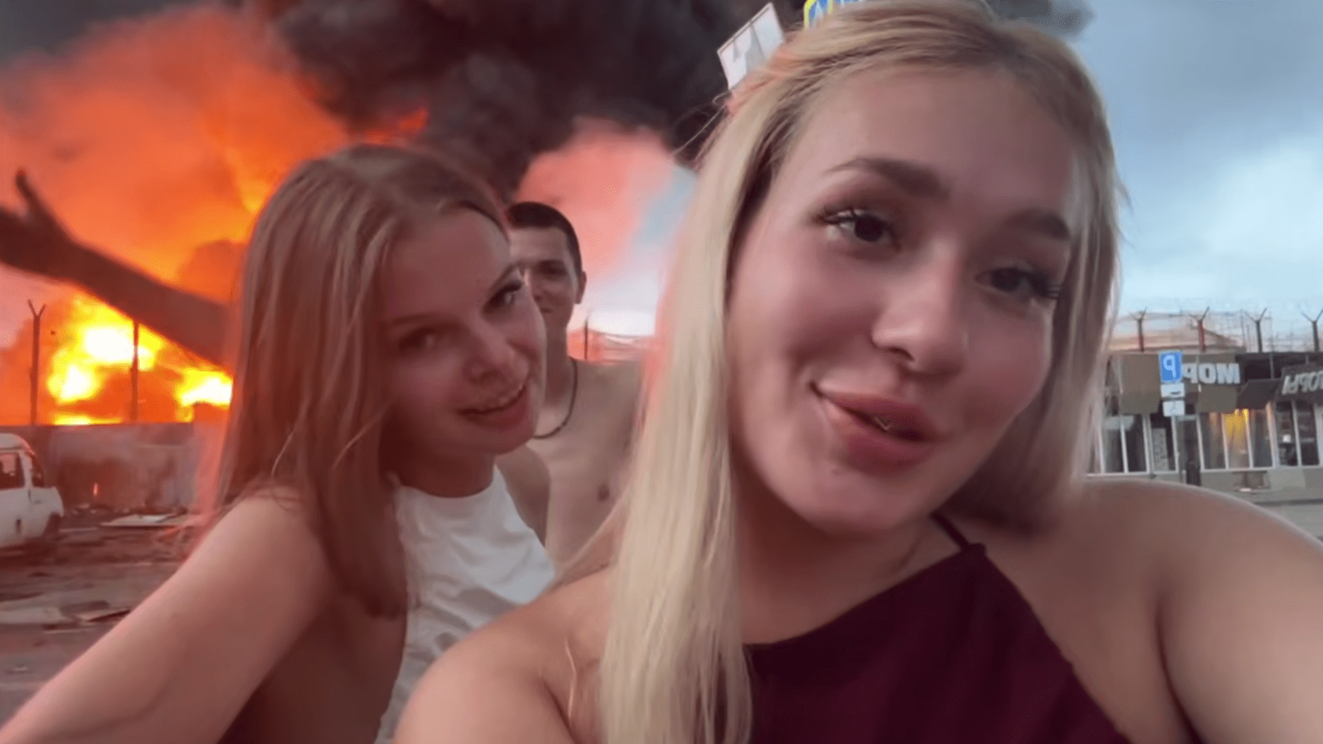 В Сочи задержали тиктокеров, снявших «весёлое видео» на фоне горящей нефтебазы