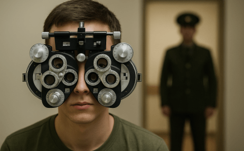 Как считают близорукость при призыве на военную службу