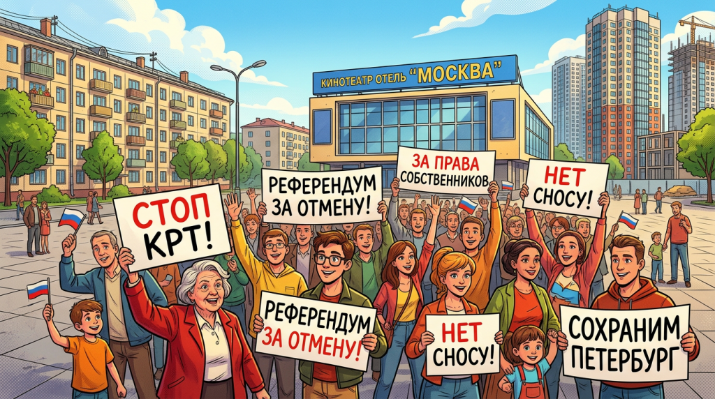 В Петербурге активисты «тайно» выступили за референдум против закона о реновации